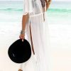 Women Beachsissi Cover Ups | Side Slit Cover Up White