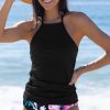 Women Beachsissi Tankini | Tummy Control Printed Ruched Tankini Set