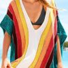 Women Beachsissi Cover Ups | Rainbow Style Crochet Cover-Up White