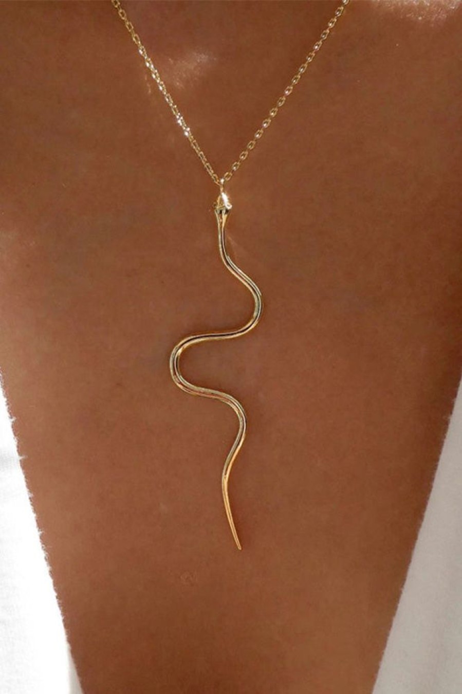 Women Beachsissi | Personalized Fashion Vintage Snake Necklace Gold